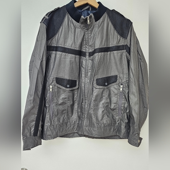 I-N-C International Concepts Men's Light Weight Jacket Size XXL Color Gray/ Bla - Picture 5 of 8